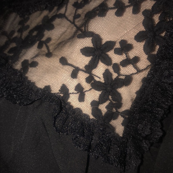 Beautiful black vintage reproduction dress- 40’s 50’s style- lace detailing- 3X - Picture 8 of 10